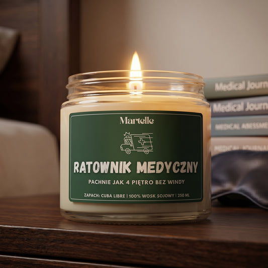 Ratownik medyczny - świeca sojowa (250 ml)