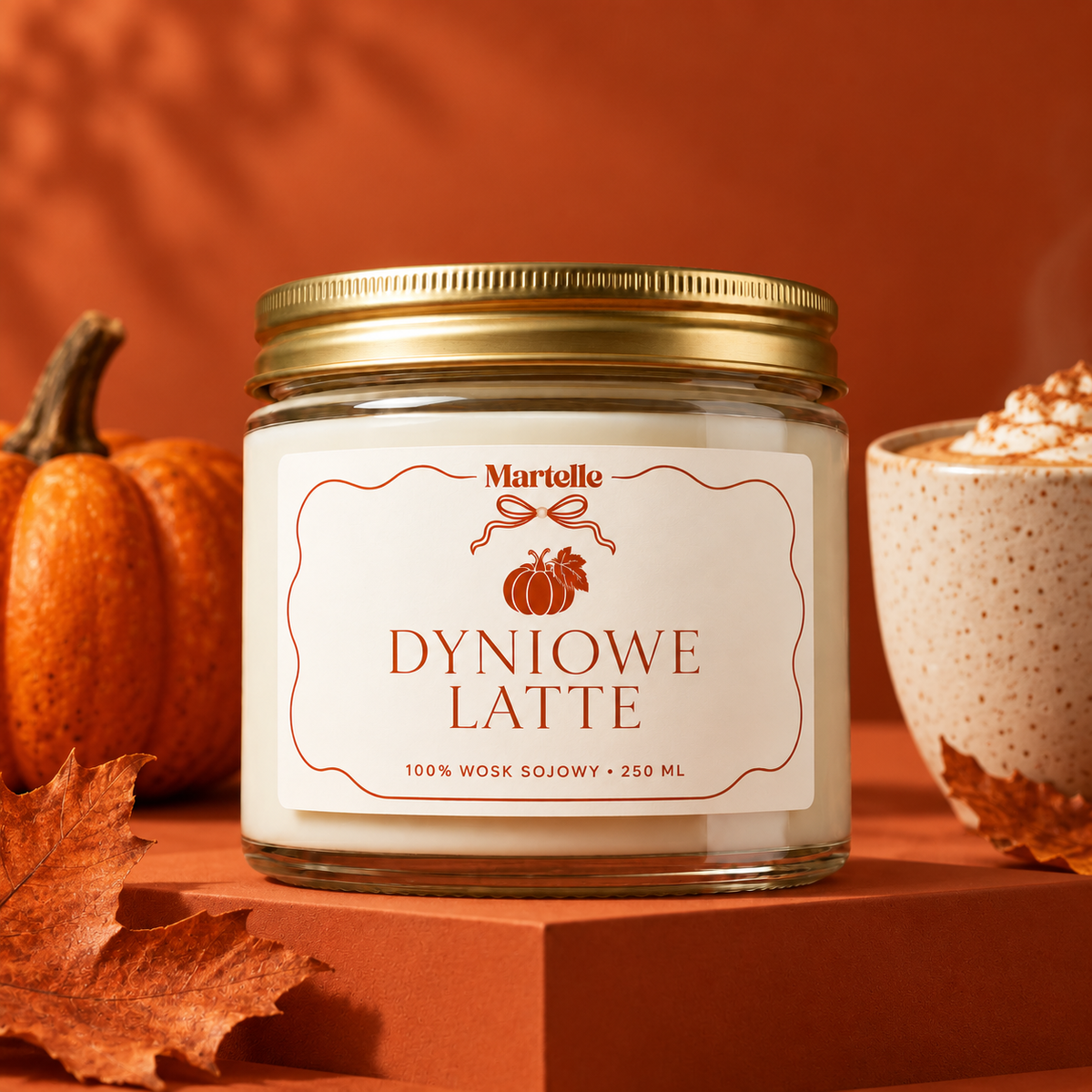 Dyniowe latte – świeca sojowa (250 ml)