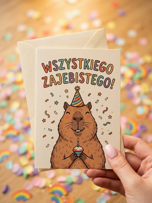 Kartka urodzinowa - Wszystkiego zajebistego!