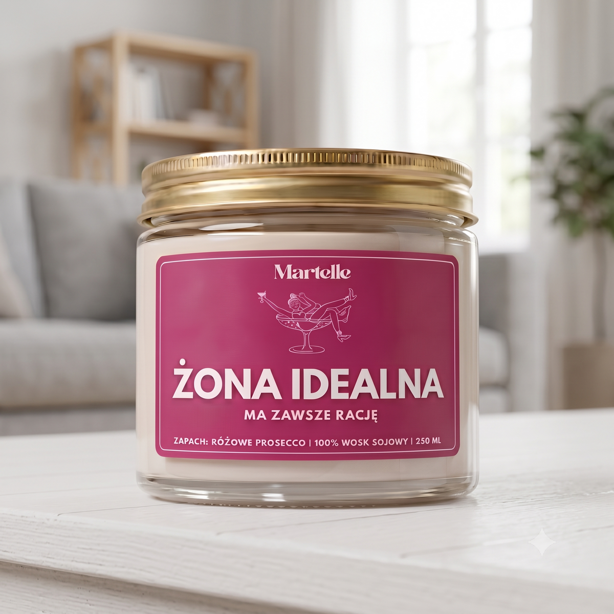 Żona idealna - świeca sojowa (250 ml)