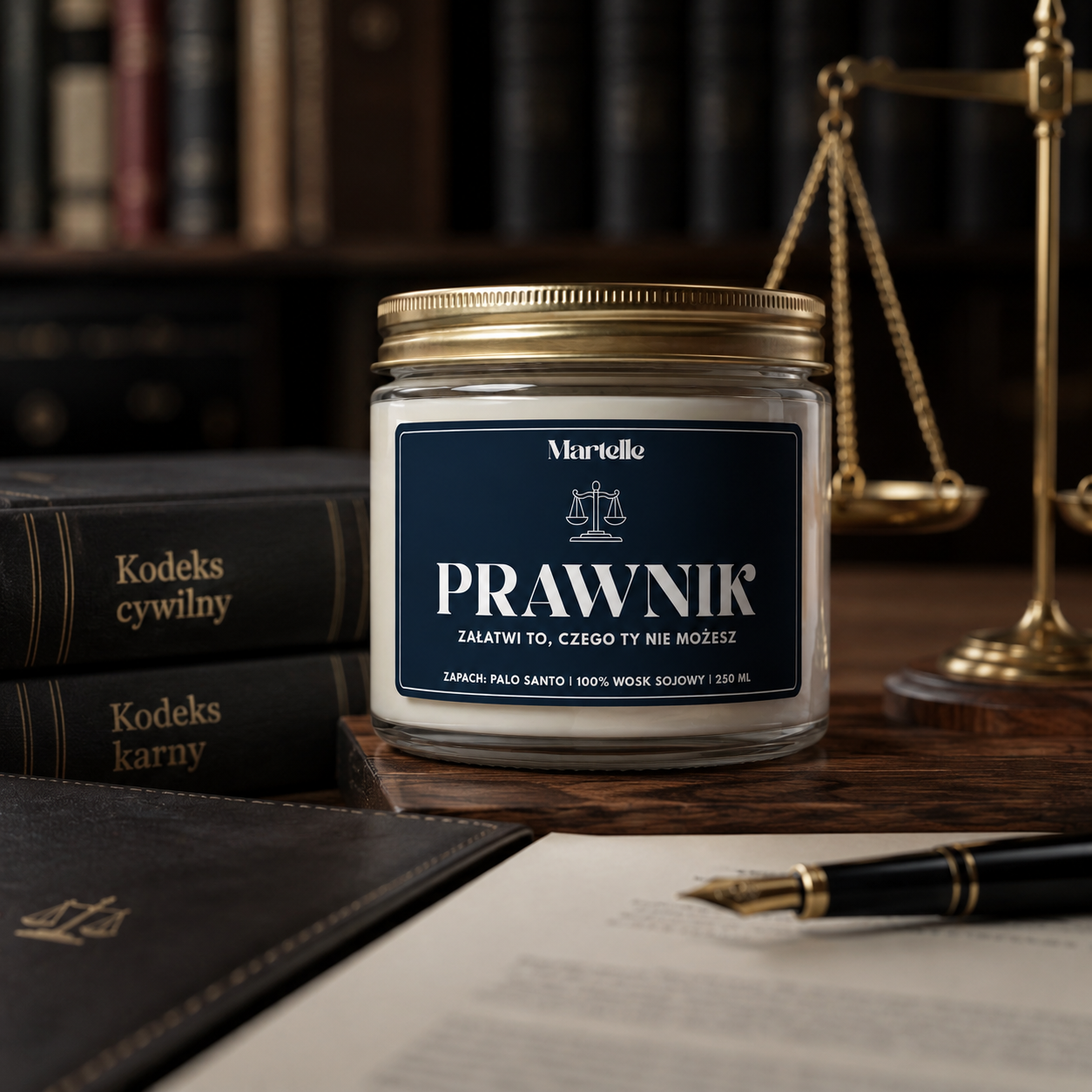 Prawnik - świeca sojowa (250 ml)