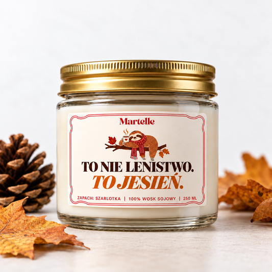 To nie lenistwo, to jesień – świeca sojowa (250 ml)