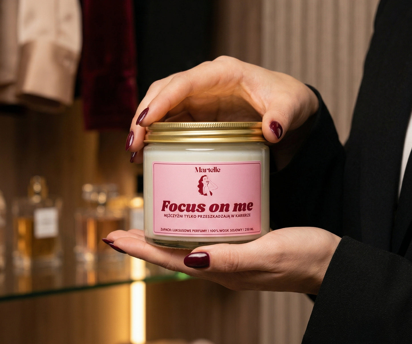 Focus on me - świeca sojowa (250 ml)