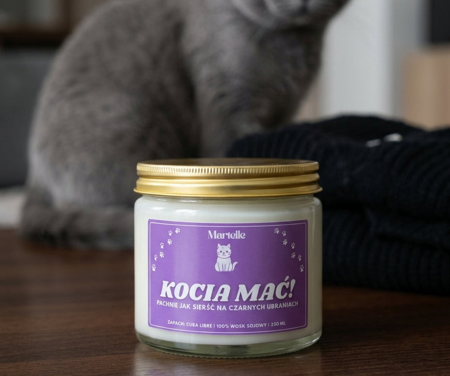 Kocia mać - świeca sojowa (250 ml)
