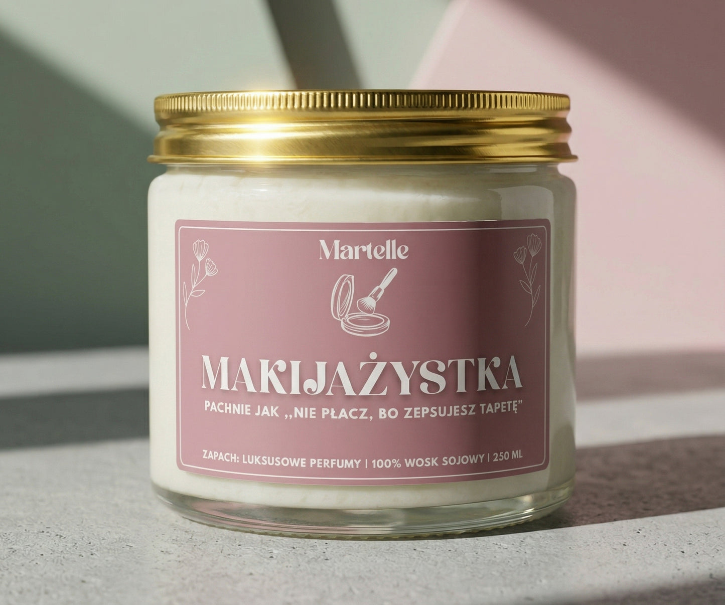 Makijażystka - świeca sojowa (250 ml)