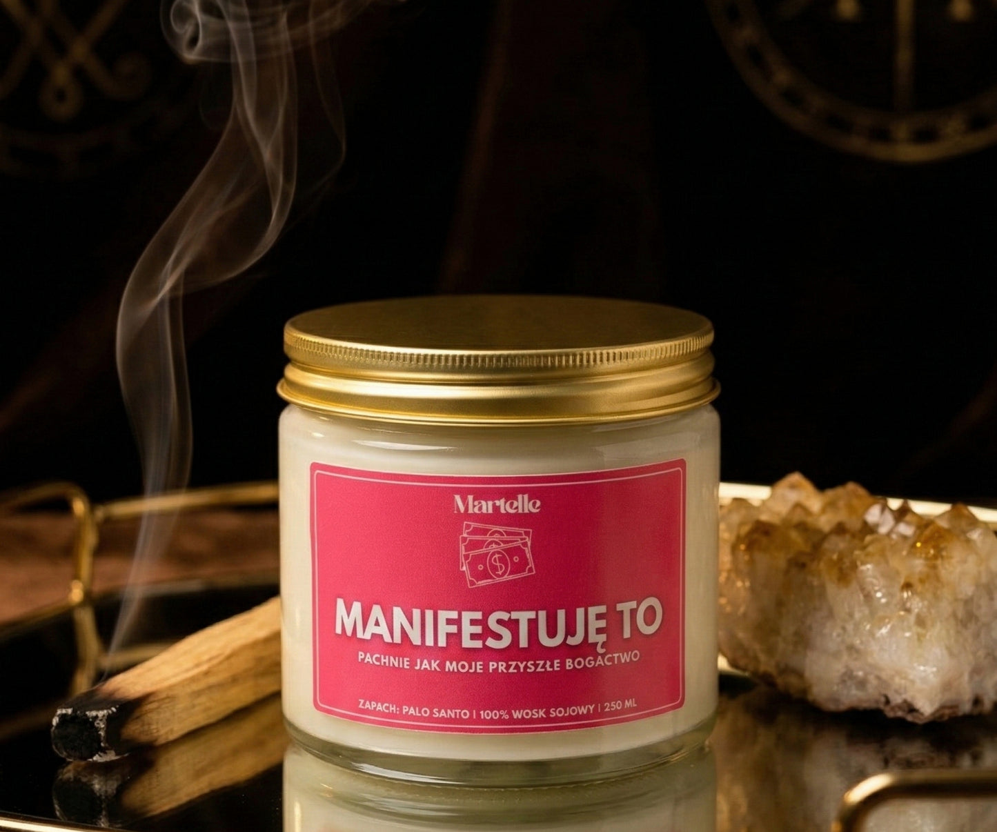 Manifestuję to - świeca sojowa (250 ml)
