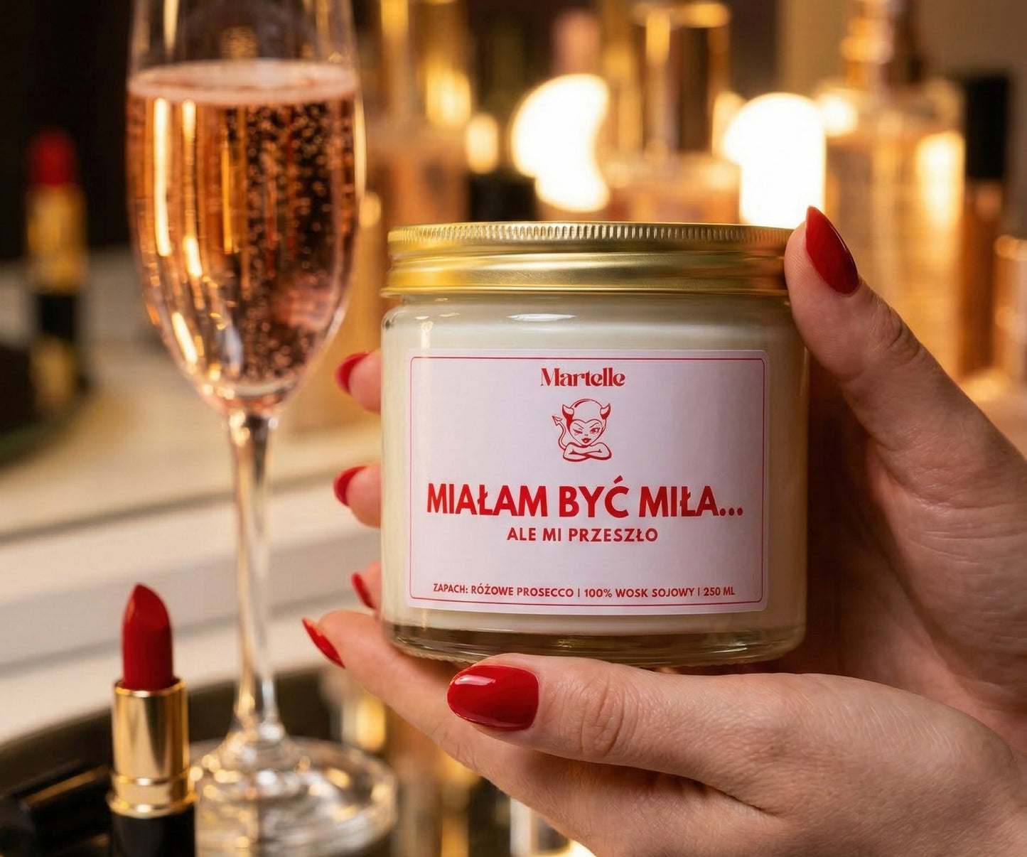 Miałam być miła... - świeca sojowa (250 ml)