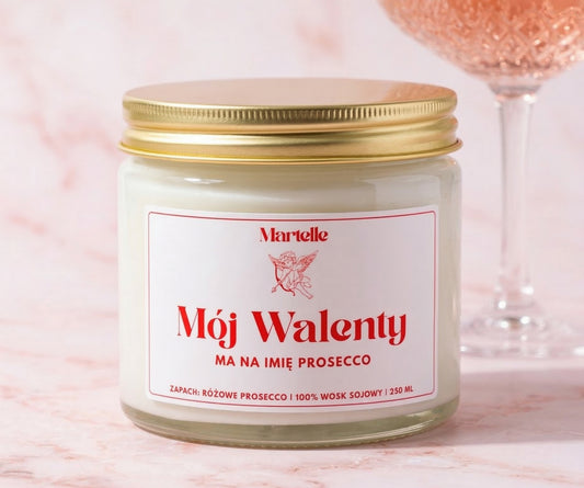 Mój walenty - świeca sojowa (250 ml)