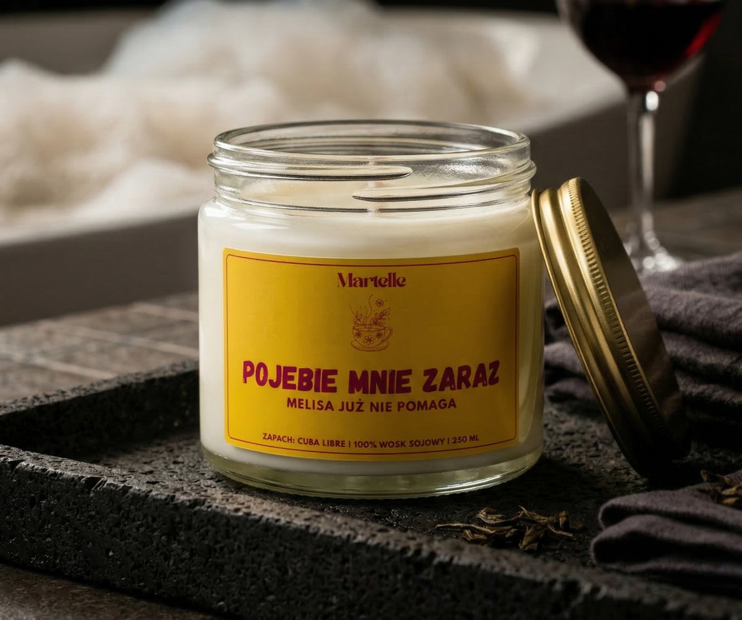 Pojeb*e mnie zaraz - świeca sojowa (250 ml)