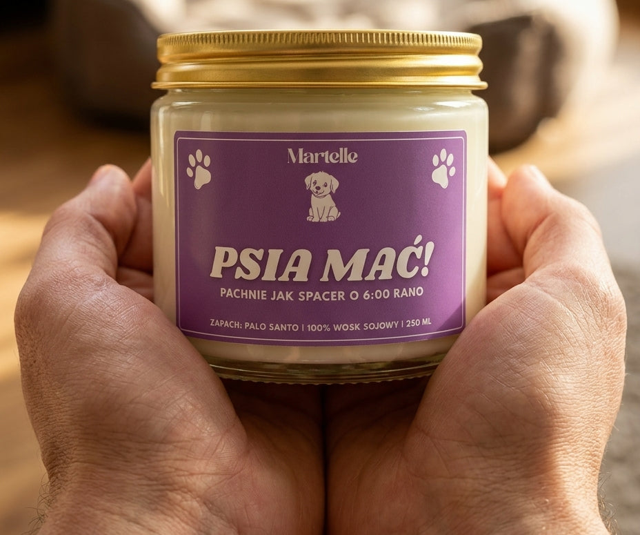 Psia mać - świeca sojowa (250 ml)