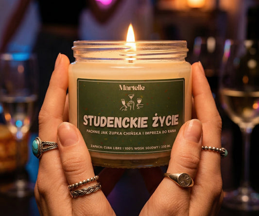 Studenckie życie - świeca sojowa (250 ml)