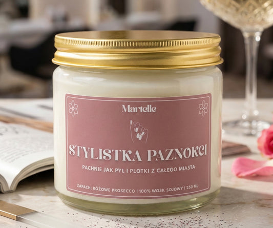 Stylistka paznokci - świeca sojowa (250 ml)