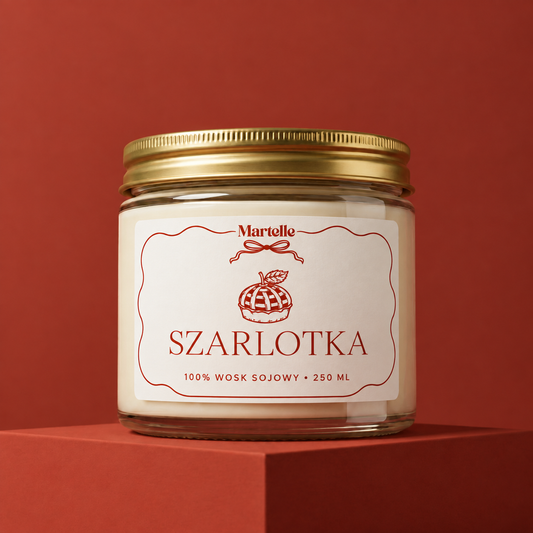 Szarlotka – jesienna świeca sojowa (250 ml)