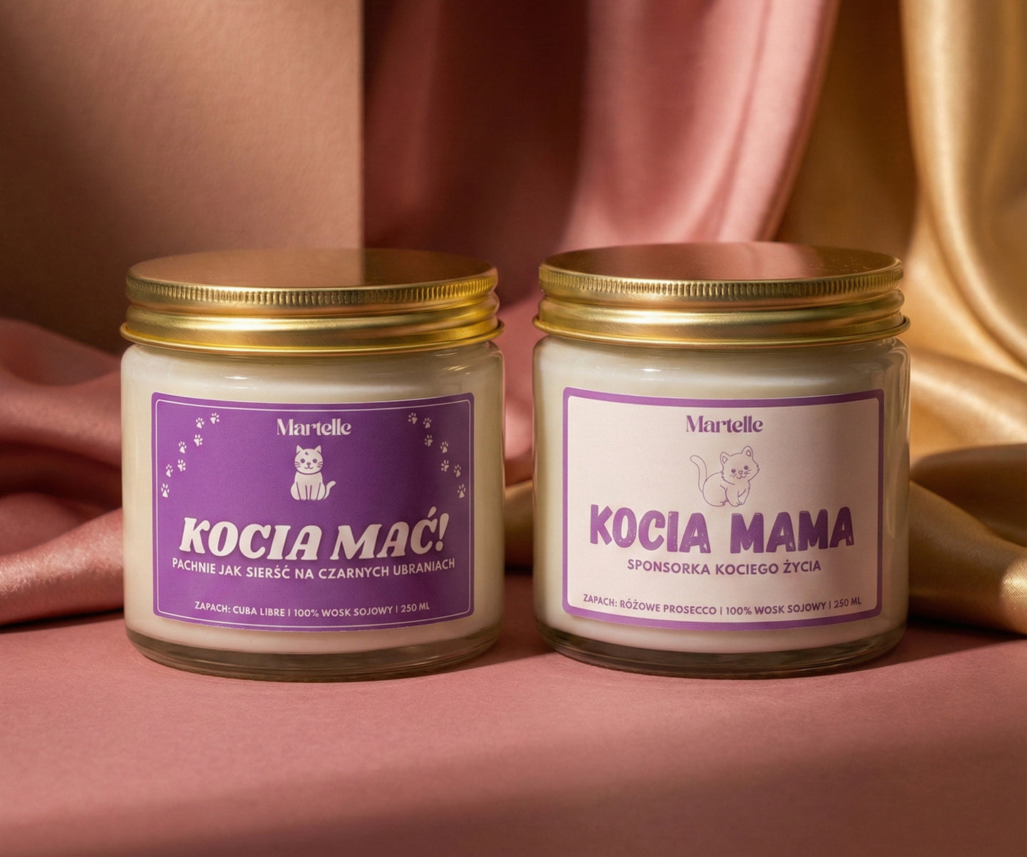 Zestaw Świec "Kociara 100%"