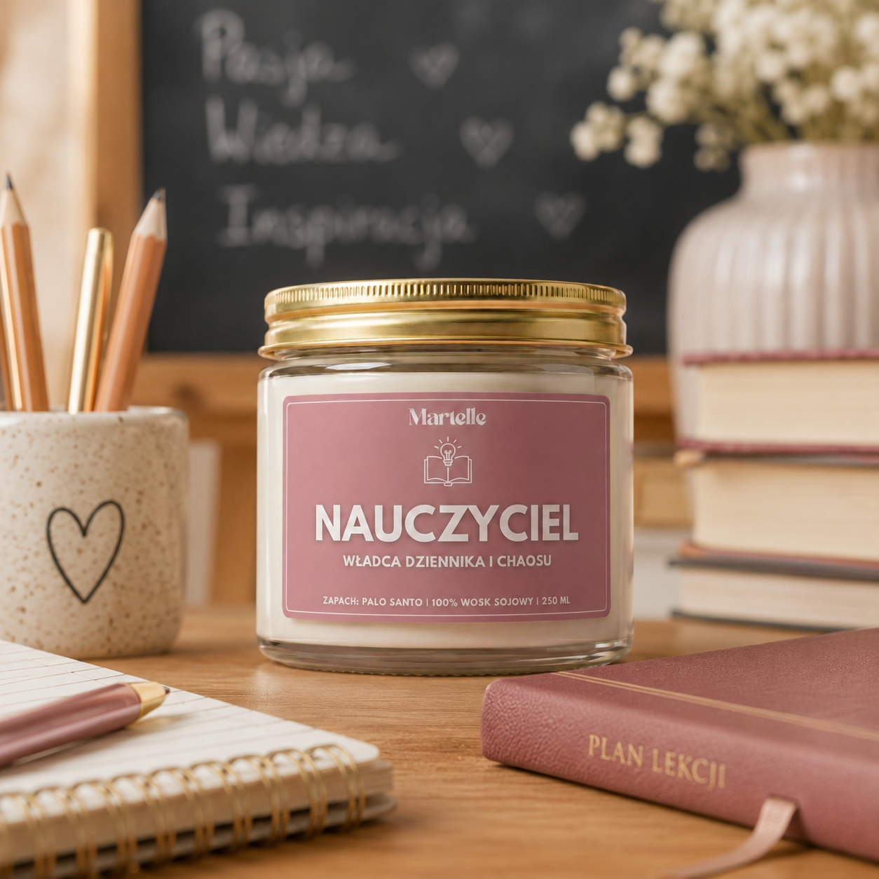 Nauczyciel - świeca sojowa (250 ml)