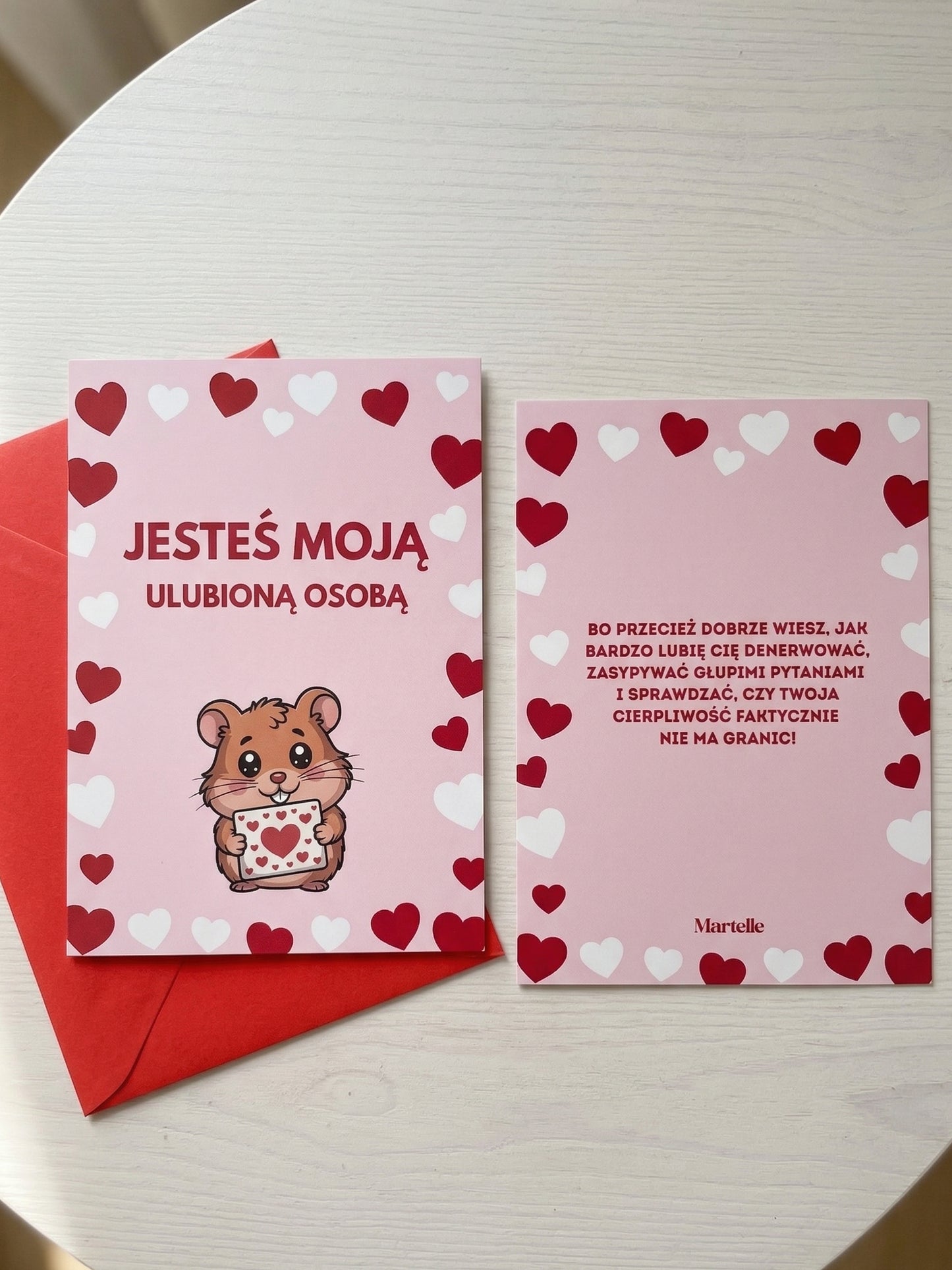 Kartka miłosna - Jesteś moją ulubioną osobą