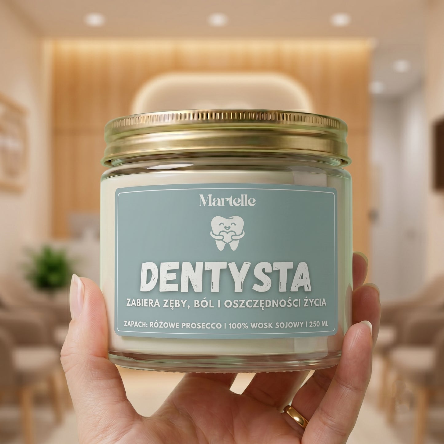Dentysta - świeca sojowa (250 ml)