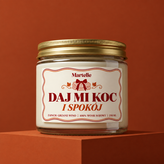 Daj mi koc – świeca sojowa (250 ml)