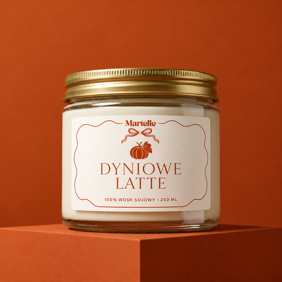 Dyniowe latte – świeca sojowa (250 ml)