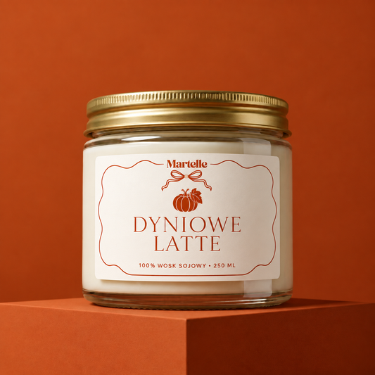 Dyniowe latte – świeca sojowa (250 ml)