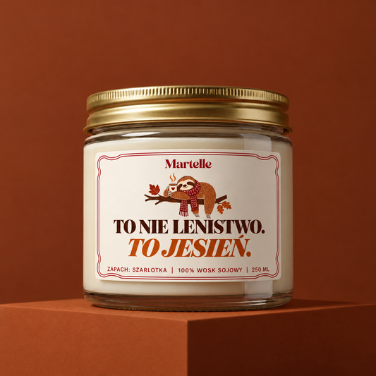 To nie lenistwo, to jesień – świeca sojowa (250 ml)