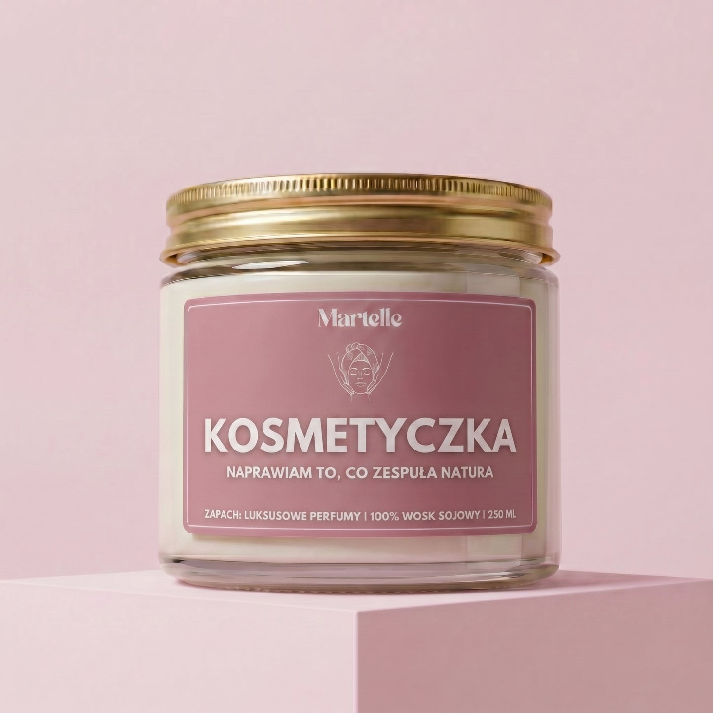 Kosmetyczka - świeca sojowa (250 ml)