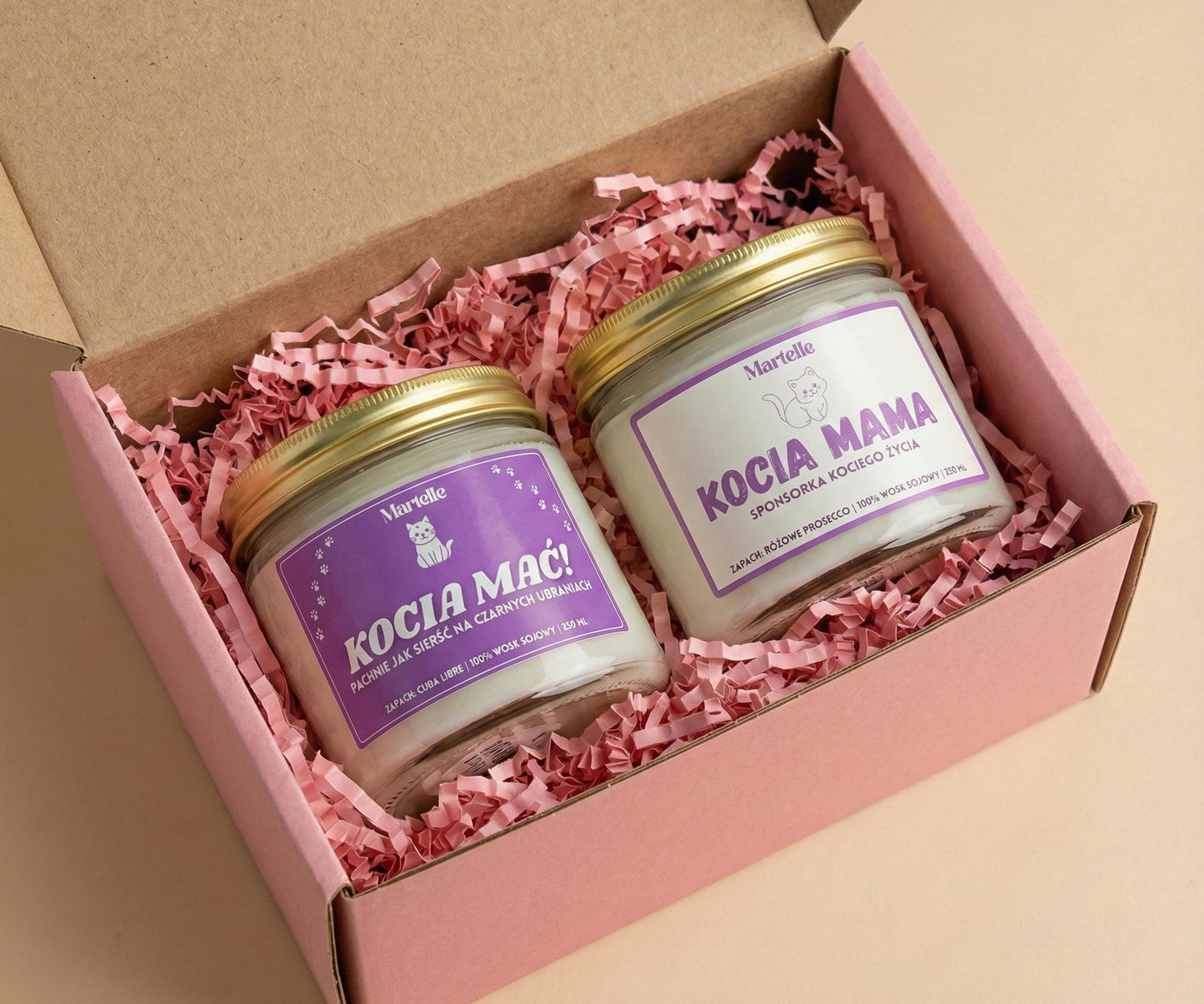 Zestaw Świec "Kociara 100%"