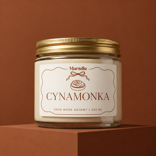 Cynamonka– świeca sojowa (250 ml)