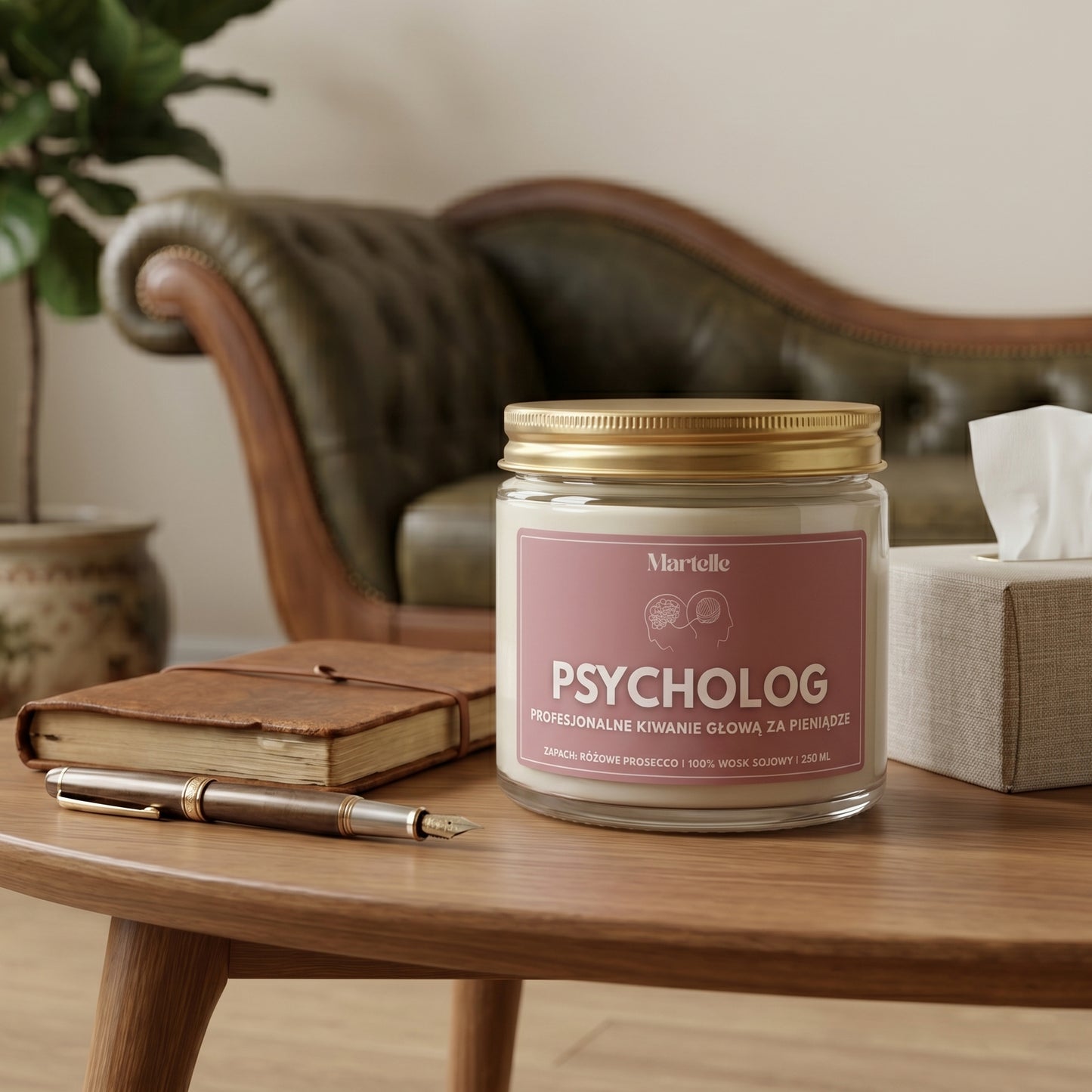Psycholog  - świeca sojowa (250 ml)