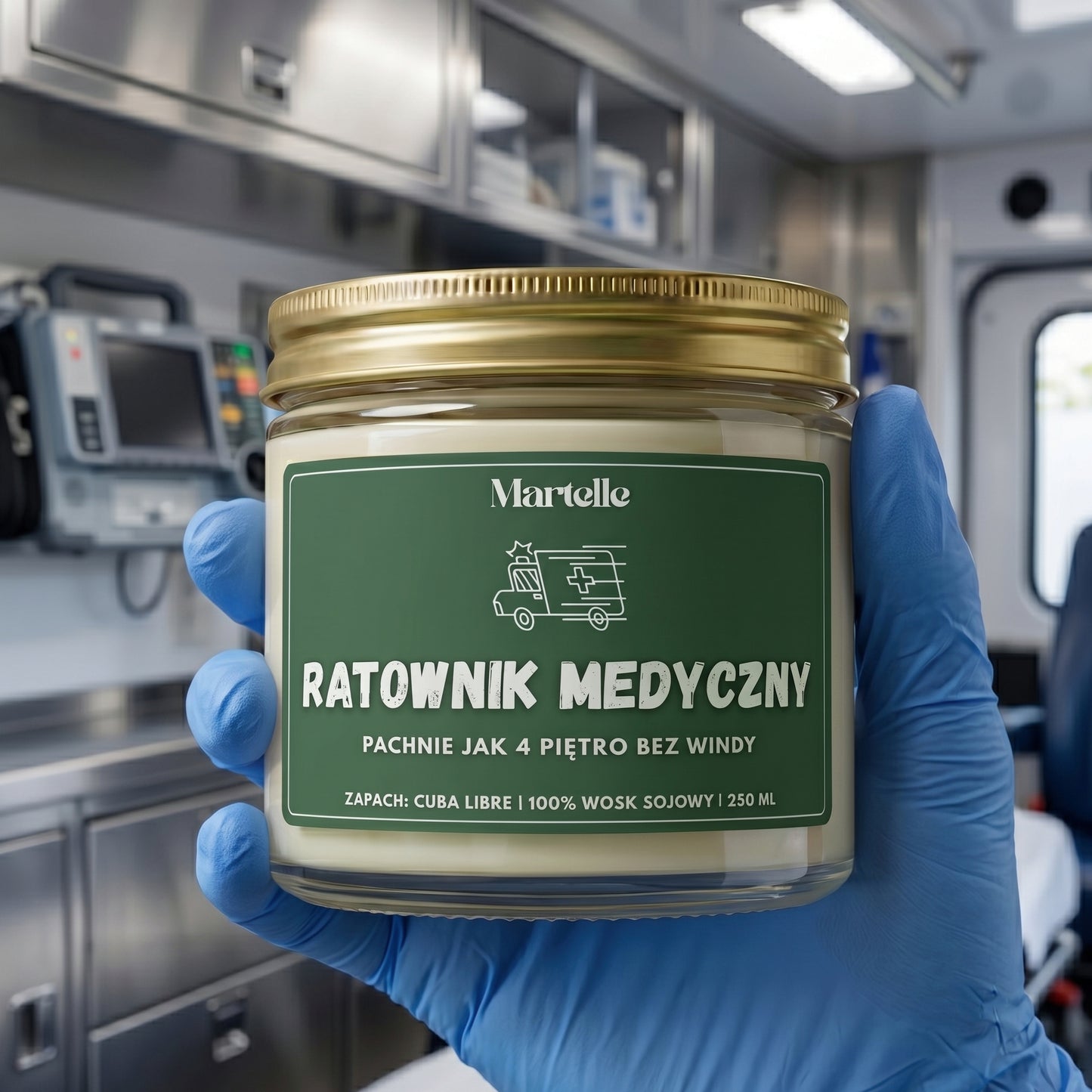 Ratownik medyczny  - świeca sojowa (250 ml)