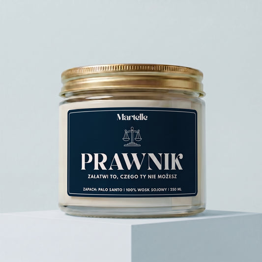 Prawnik - świeca sojowa (250 ml)