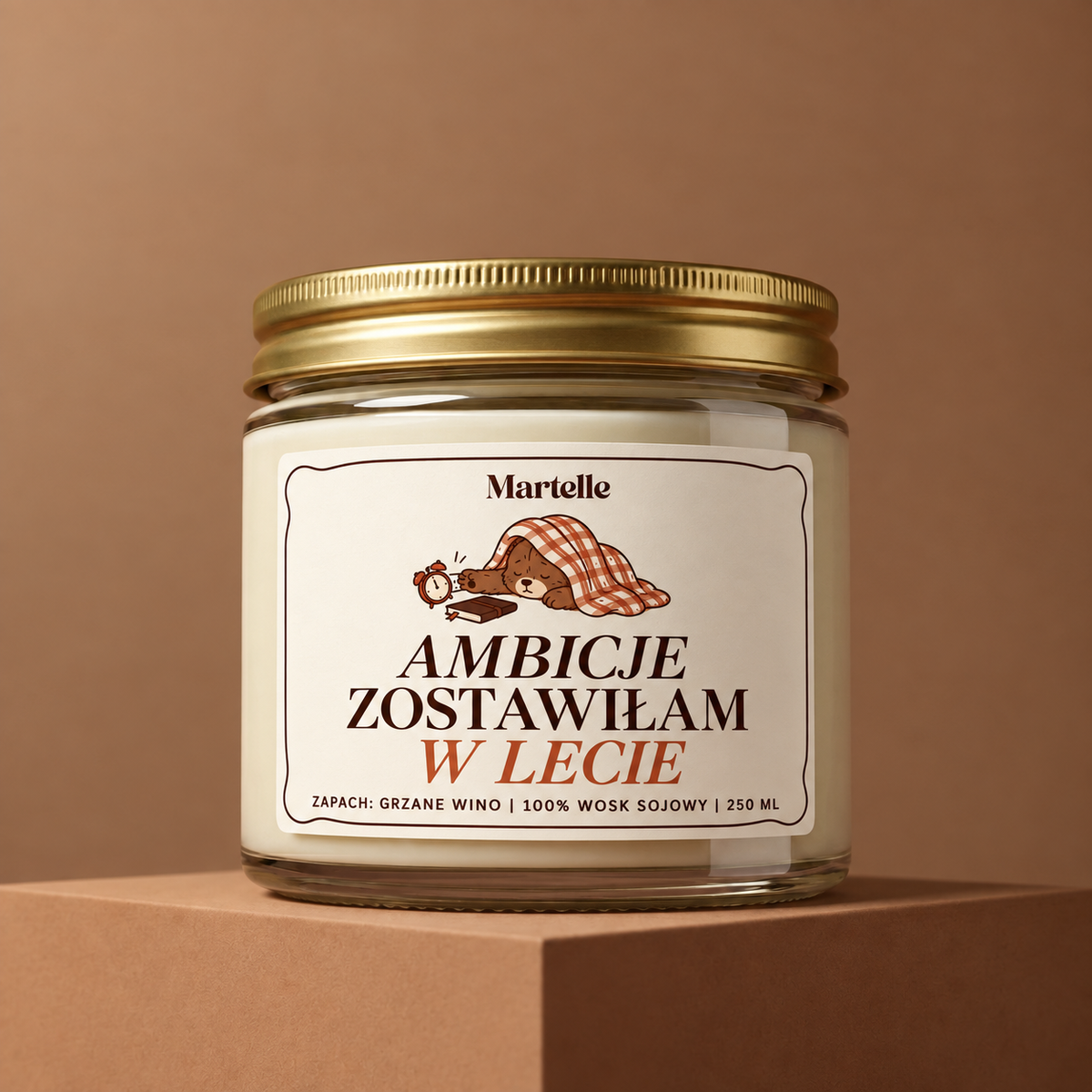 Ambicje zostawiłam w lecie – świeca sojowa (250 ml)
