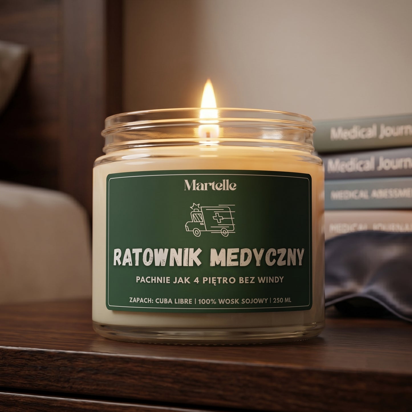 Ratownik medyczny  - świeca sojowa (250 ml)