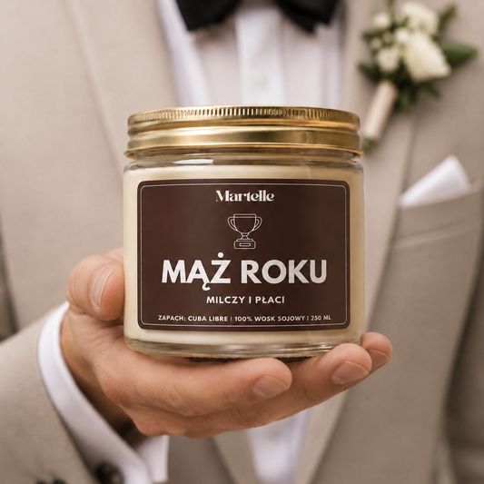 Mąż Roku  - świeca sojowa (250 ml)