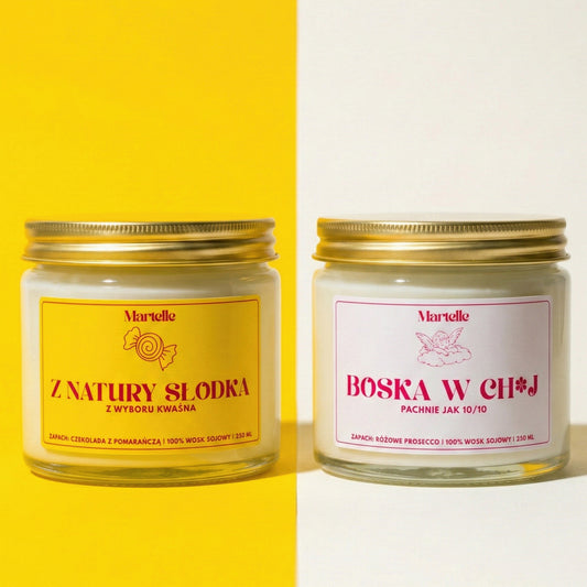 Zestaw Świec "Zabójczo Boska"