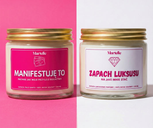 Zestaw Świec "Manifestacja Luksusu"