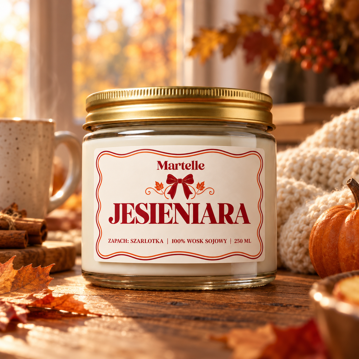 Jesieniara – świeca sojowa (250 ml)