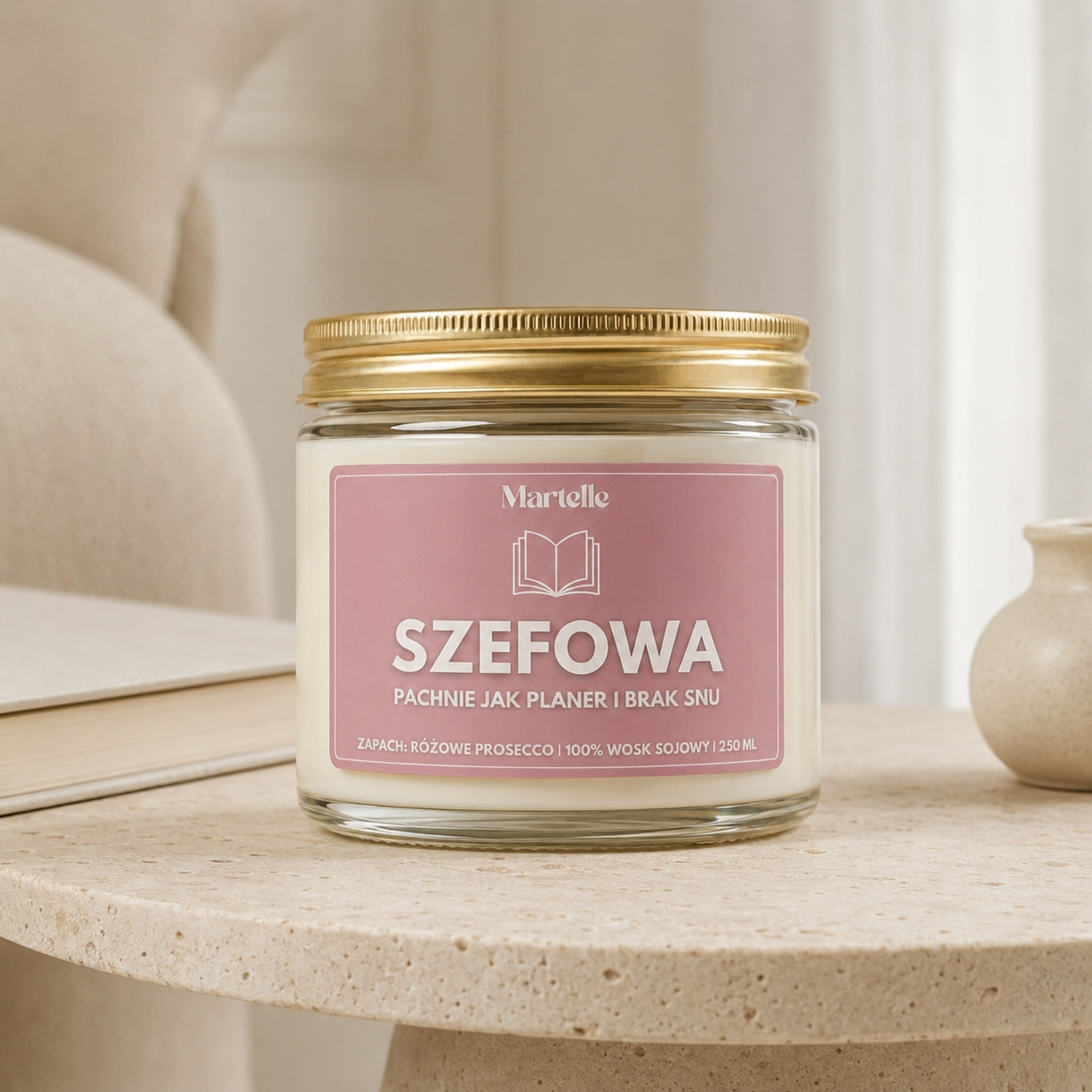 Szefowa - świeca sojowa (250 ml)