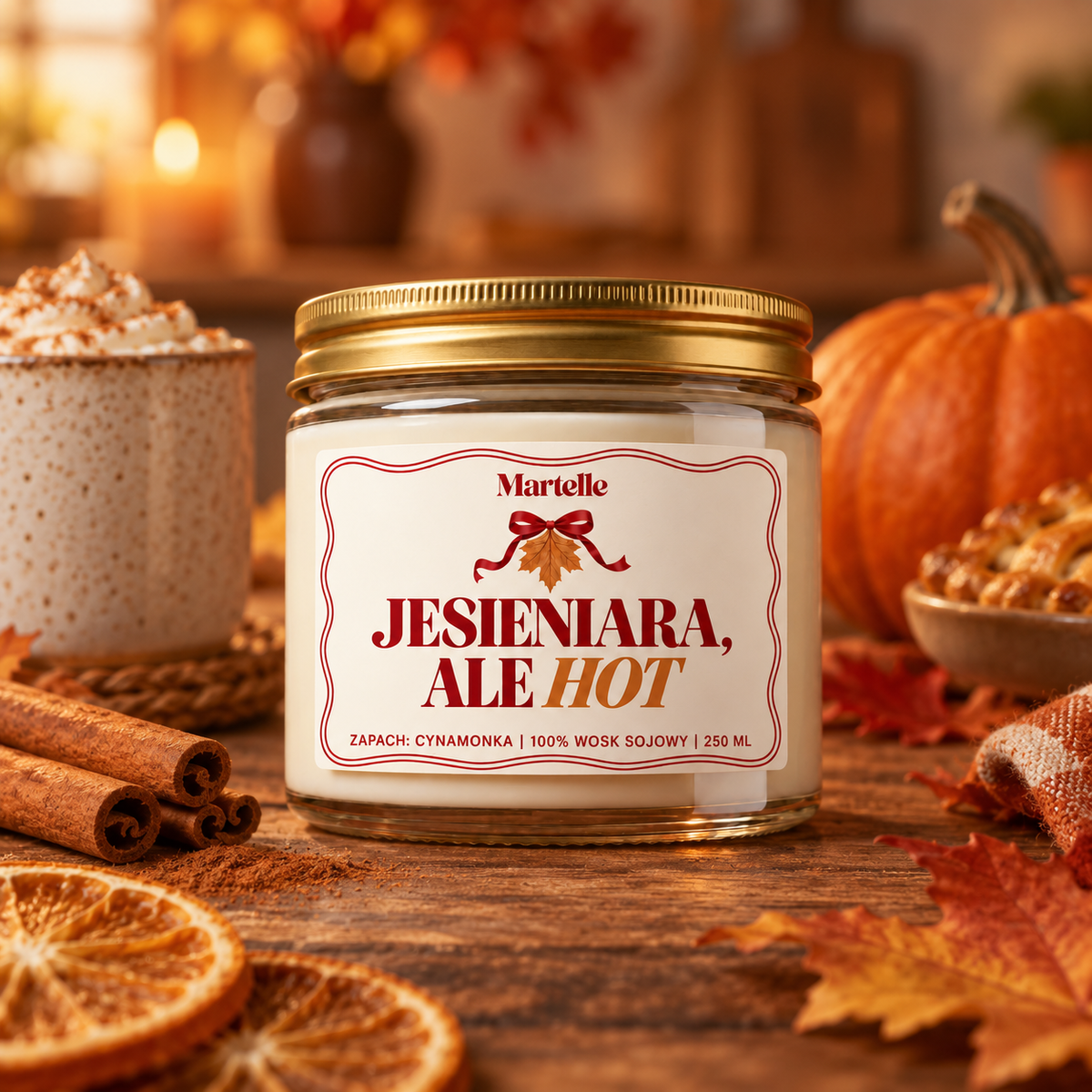 Jesieniara, ale hot – świeca sojowa (250 ml)