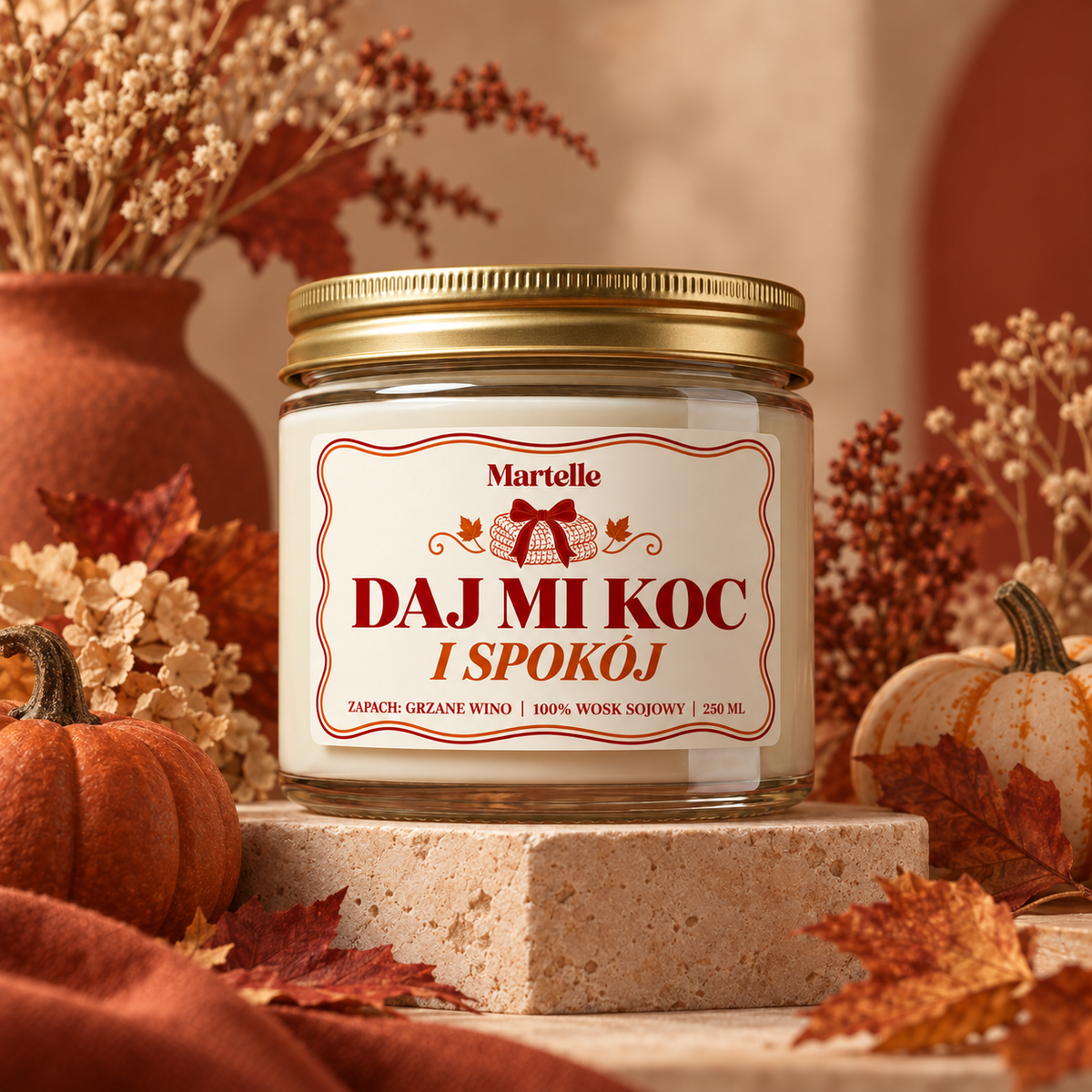 Daj mi koc – świeca sojowa (250 ml)