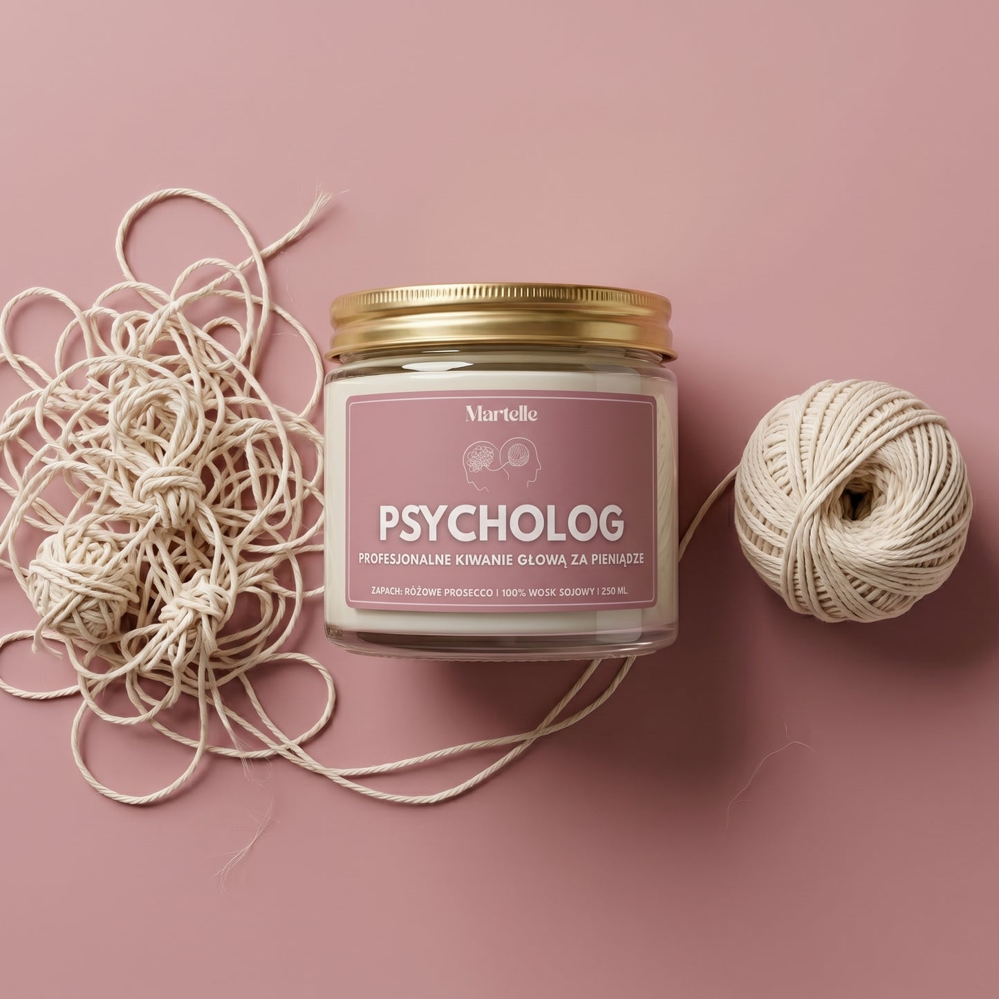 Psycholog  - świeca sojowa (250 ml)