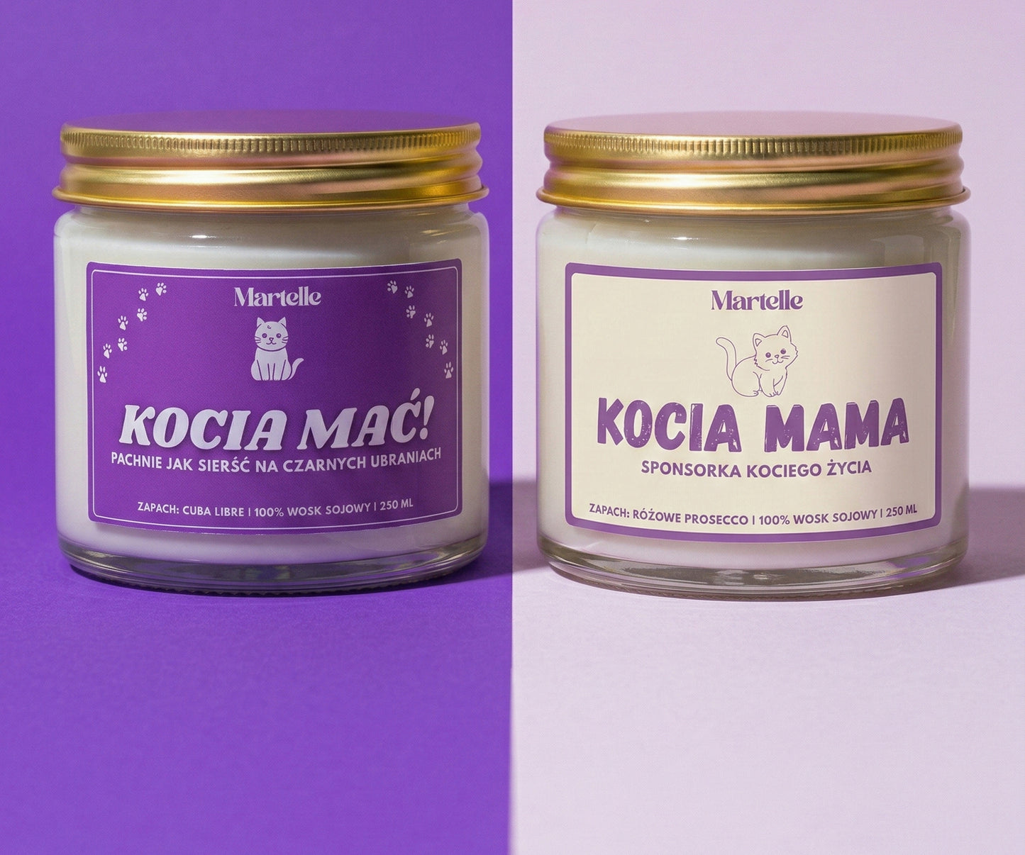 Zestaw Świec "Kociara 100%"