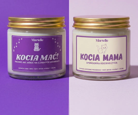 Zestaw Świec "Kociara 100%"