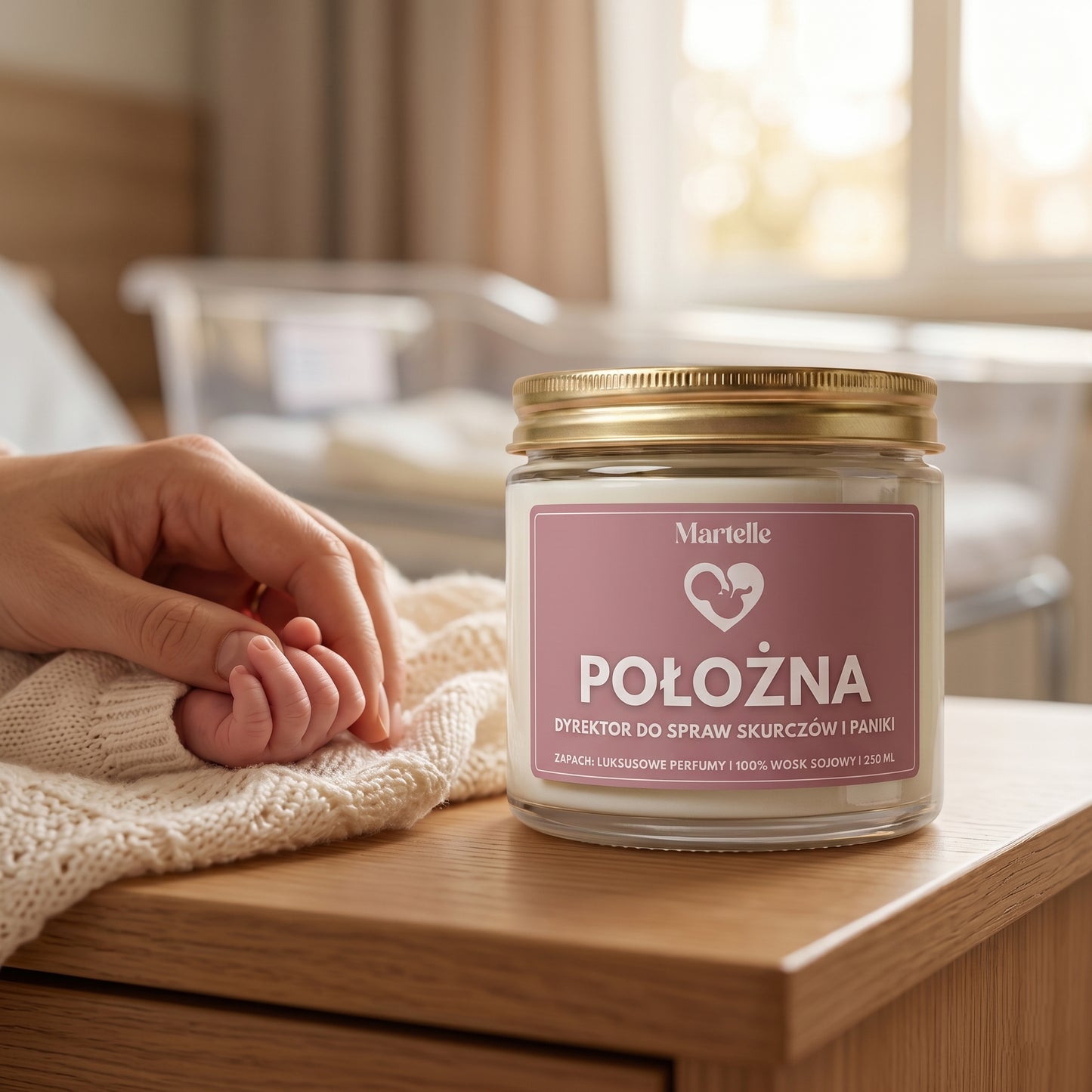 Położna  - świeca sojowa (250 ml)