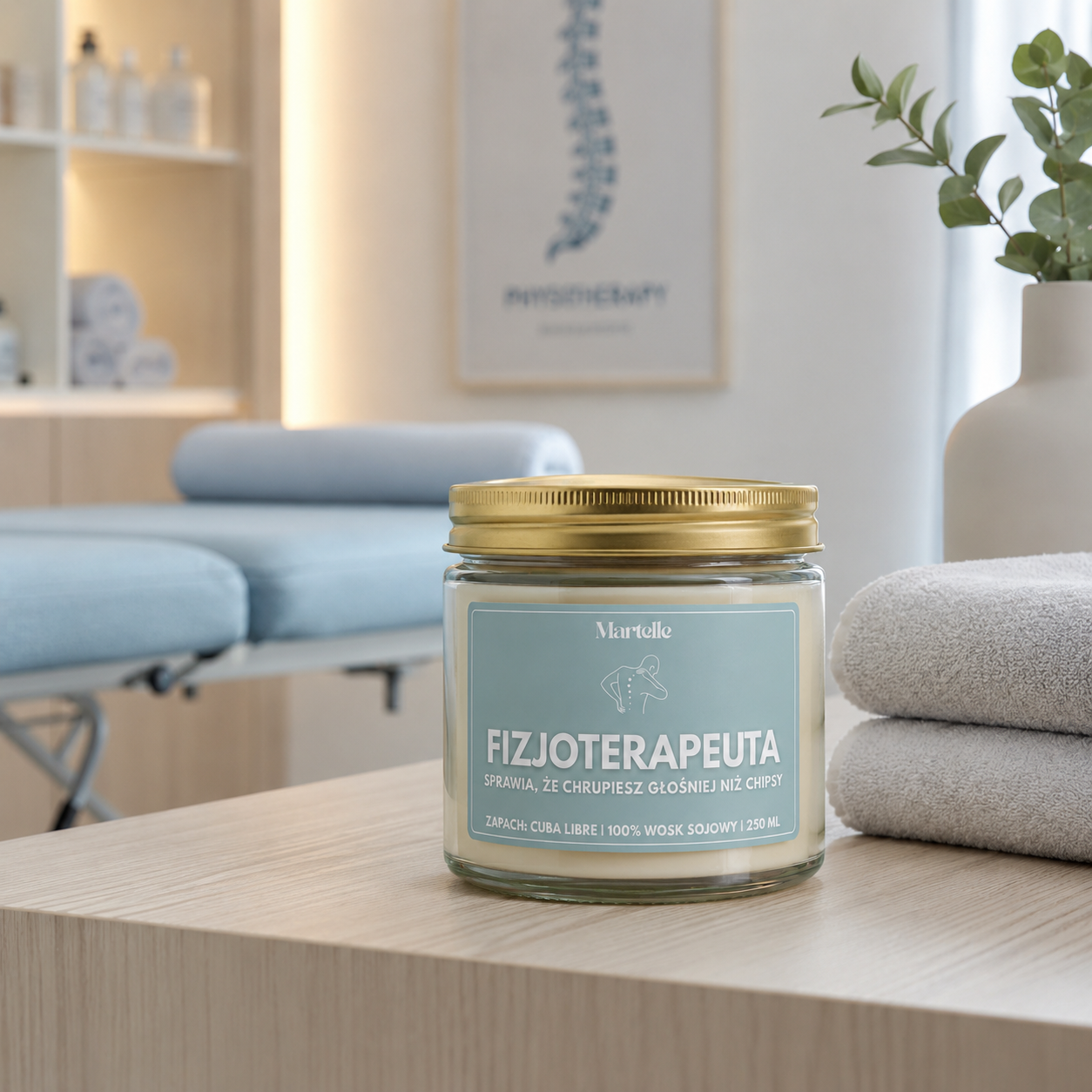 Fizjoterapeuta - świeca sojowa (250 ml)