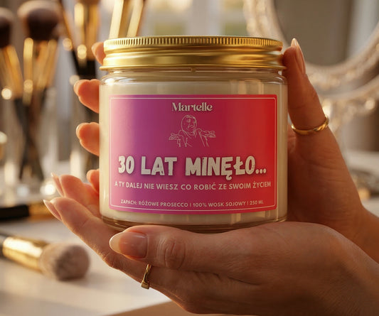 30 lat minęło... - świeca sojowa (250 ml)