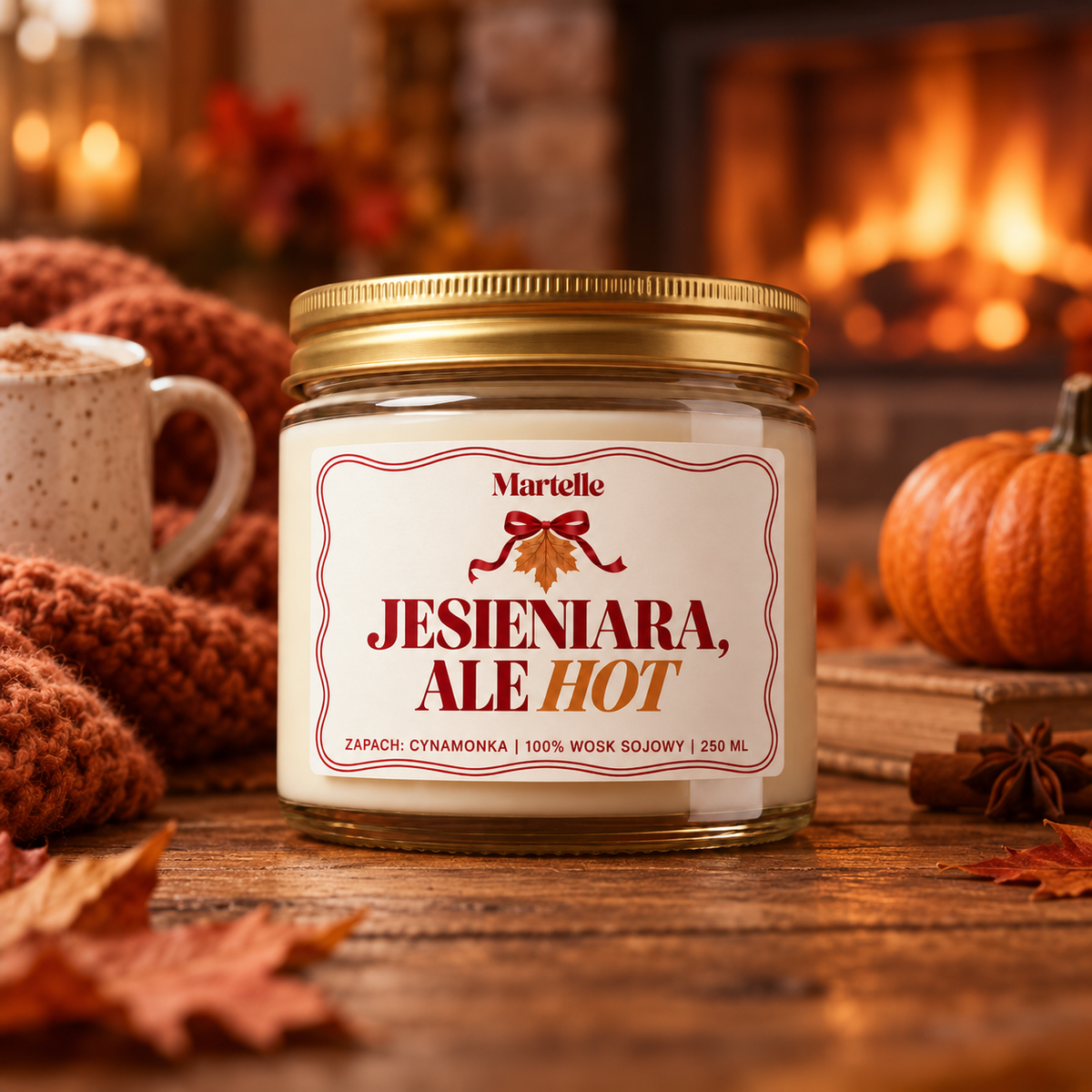 Jesieniara, ale hot – świeca sojowa (250 ml)