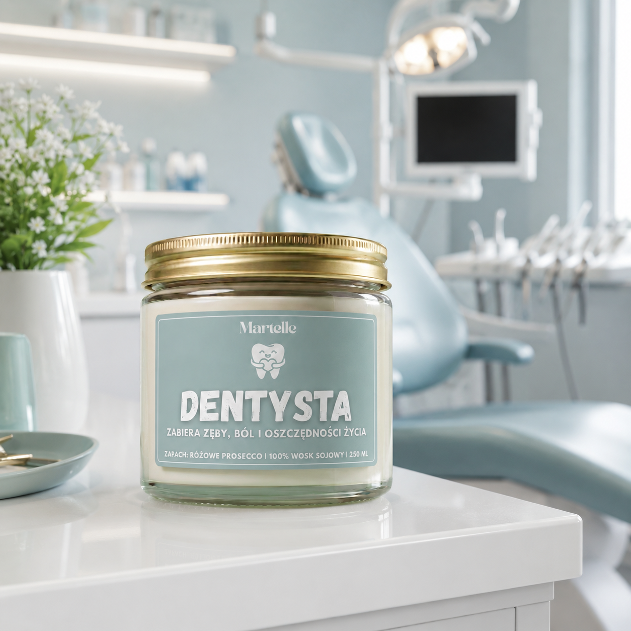 Dentysta - świeca sojowa (250 ml)