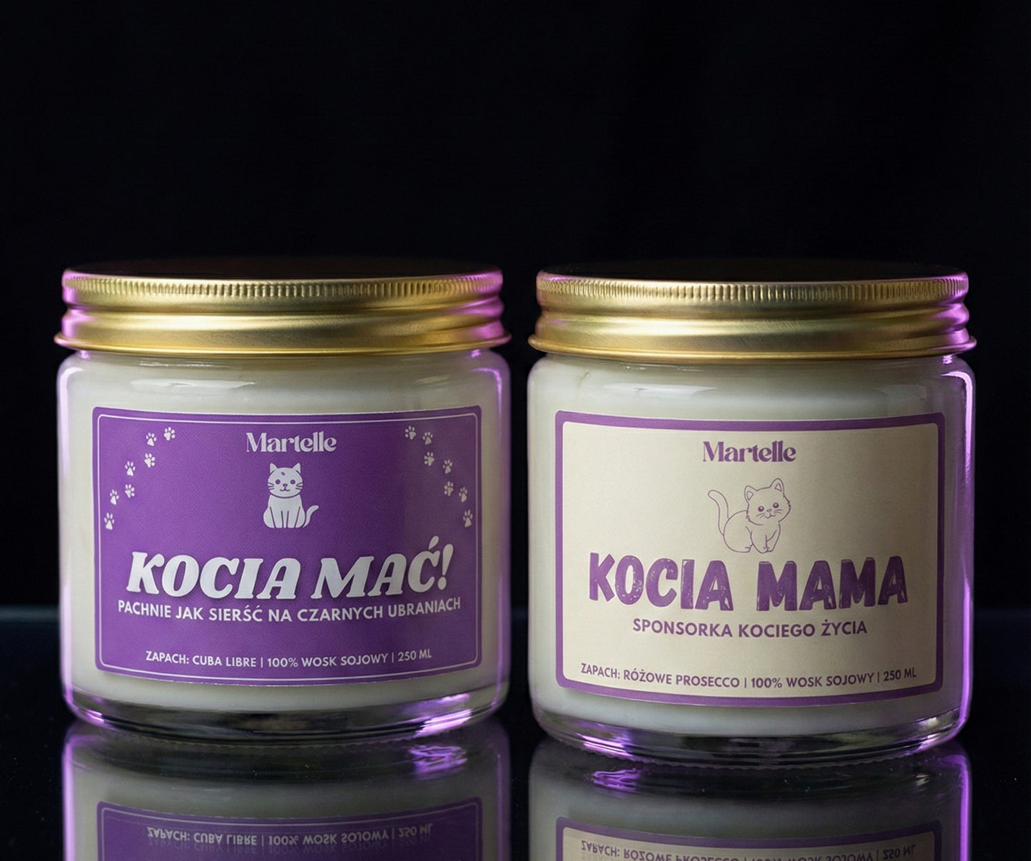 Zestaw Świec "Kociara 100%"