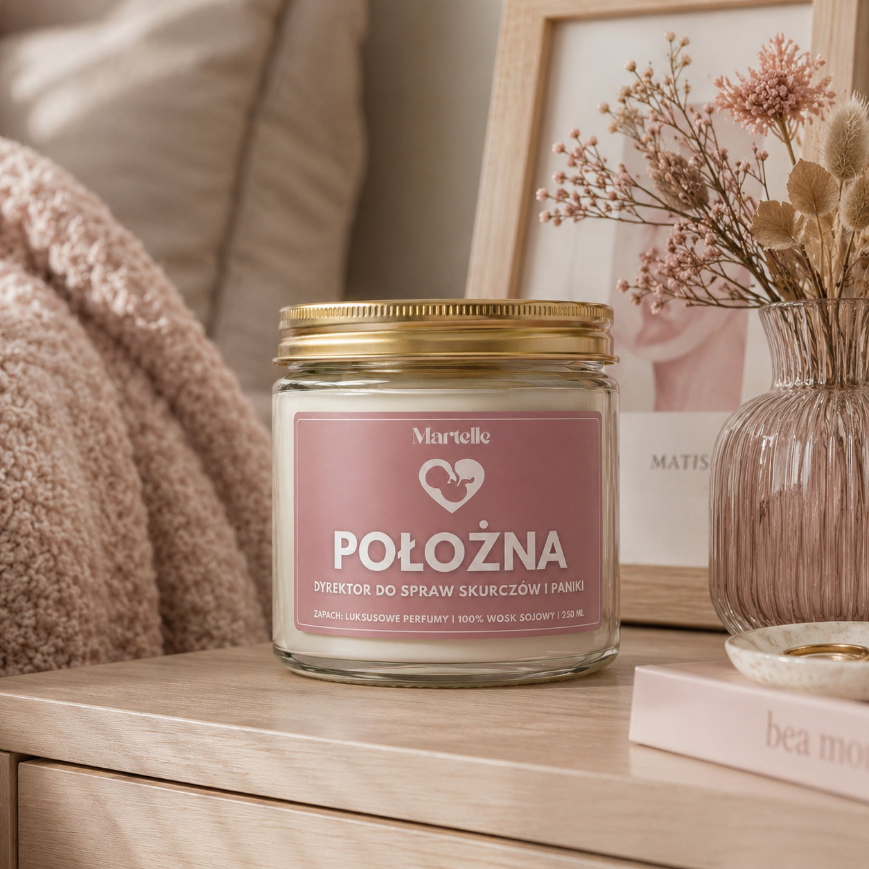 Położna  - świeca sojowa (250 ml)